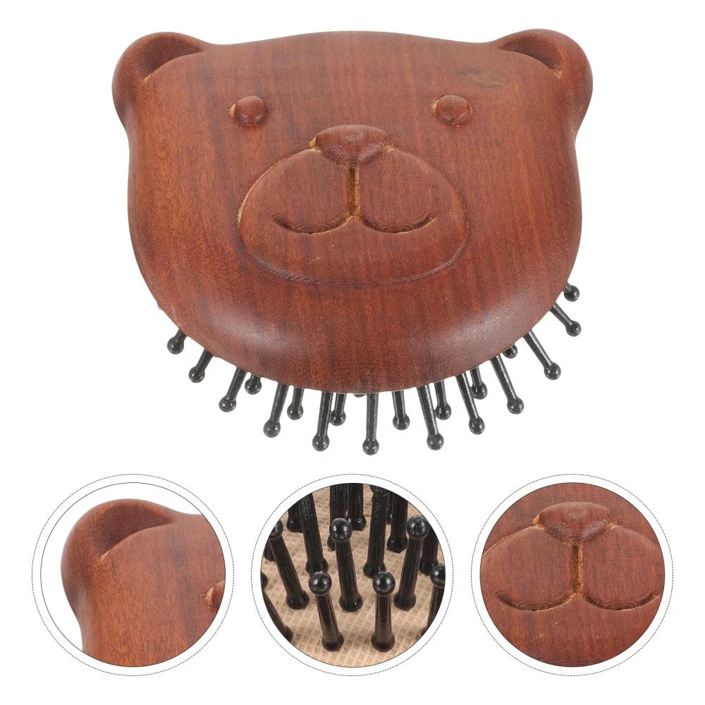 Bear Massage Comb Hair Brush Scalp Head Scratcher Massager Combs