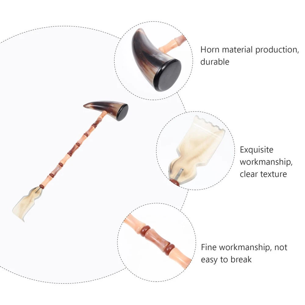Itchy Horns Back and Neck Massager Scratcher Hand Ox Body Hammer