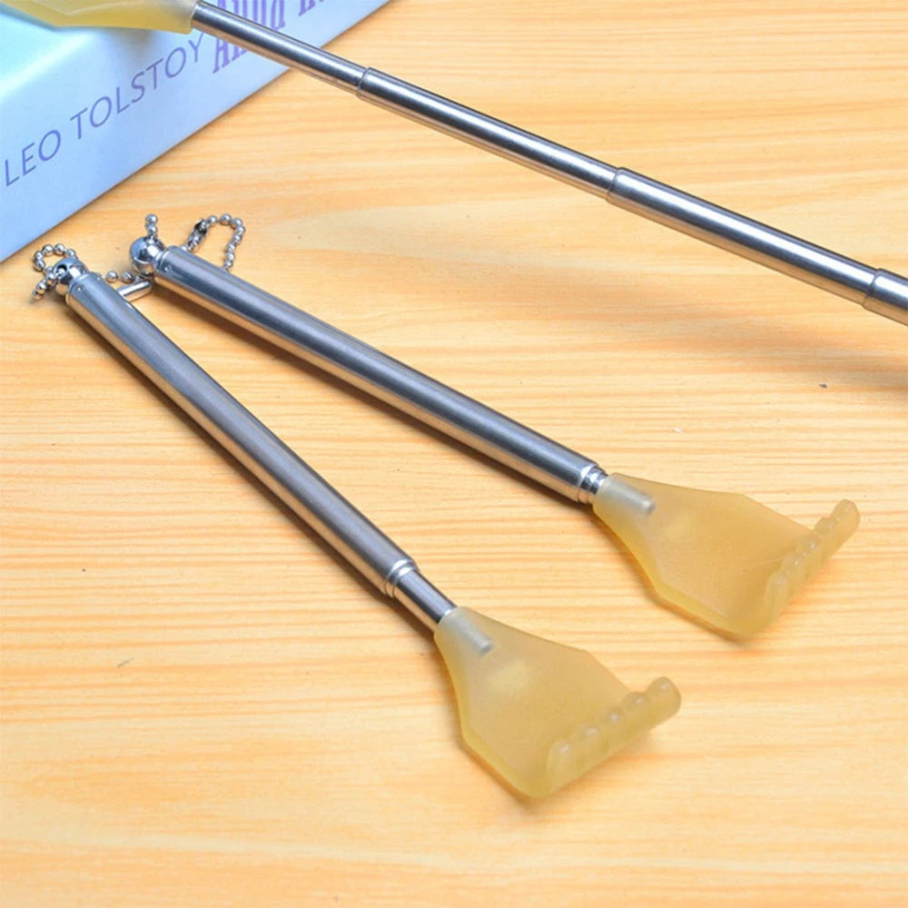 2 Pieces Plastic Head Horns Tickled Novelty Back Scratcher Practical Massager