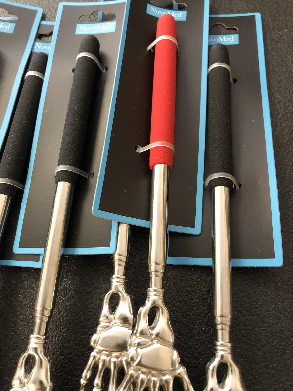 Lot of 12 NuvoMed Hand Shaped Backscratcher, Collapsible 8 to 22 Inches [NEW]