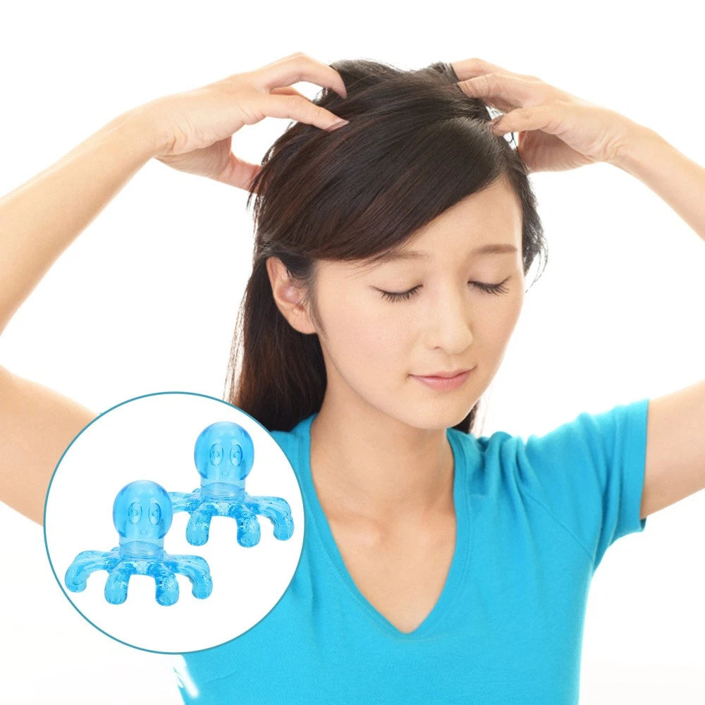 6 Pcs Massager Neck Octopus Massage Head Hair Scratcher Massage Scalp Massagers