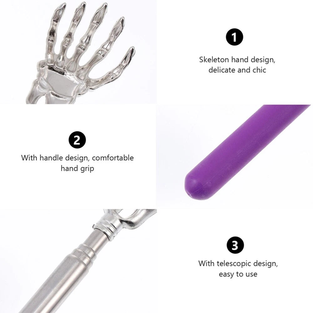 4 Pcs Massage Scratcher Child Metal Back Scratching Tool Retractable