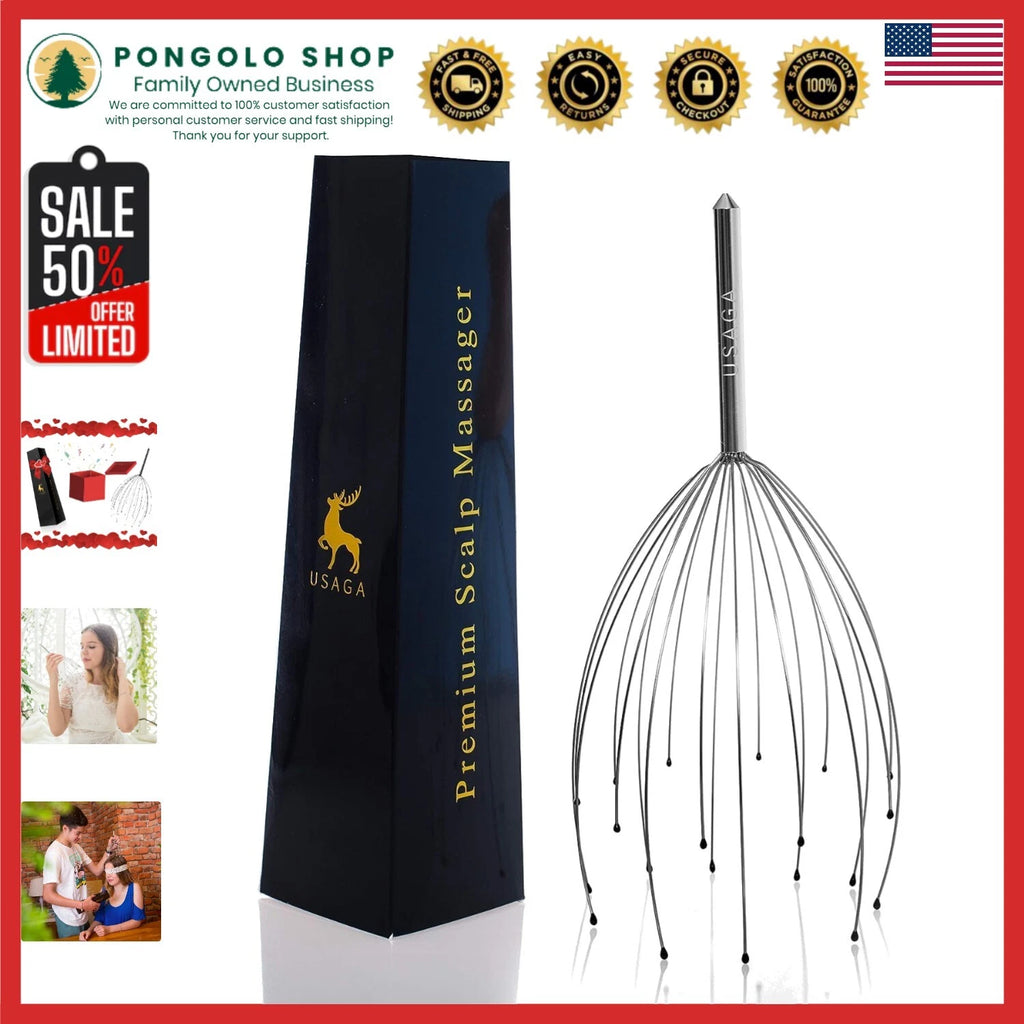 Adjustable Aluminum Head Scratcher - Ideal for Stress Relief & Relaxation