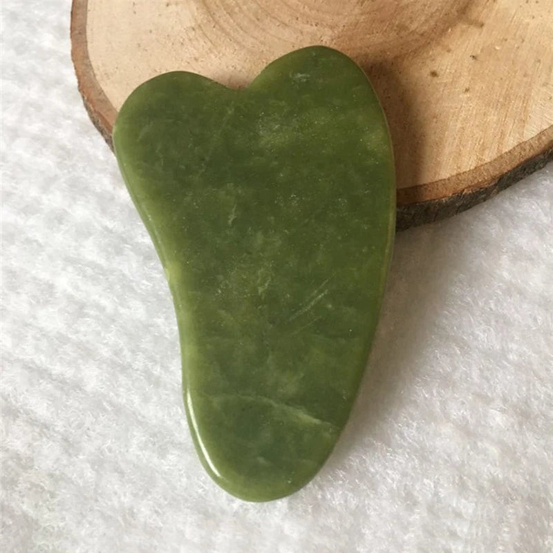 Natural Jade Gua Sha Board Facial Body Massage Chinese Medicine Scraping Tool