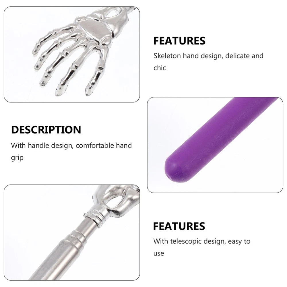 4 Pcs Massage Scratcher Child Metal Back Scratching Tool Retractable