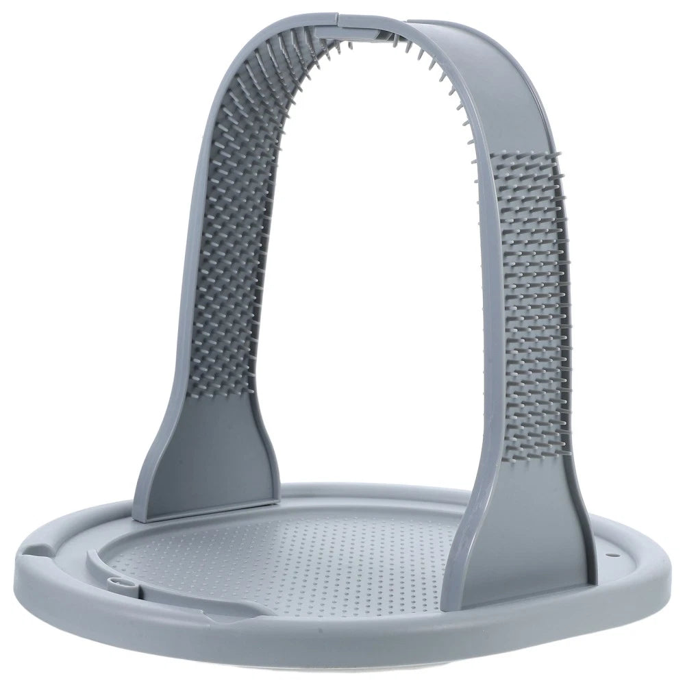 Arched Wool Rubbing Device Cat Groom Back Scratcher Massage Board