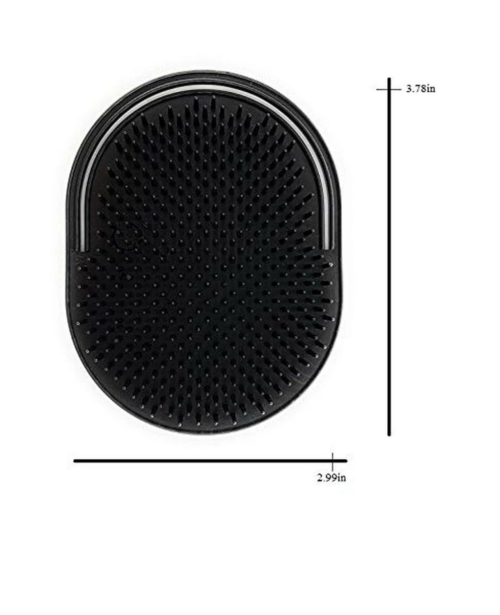 GBS Soft Pocket Shower Palm Hair Brush 1.48 OZ Massager Head Scratcher 3 Pack