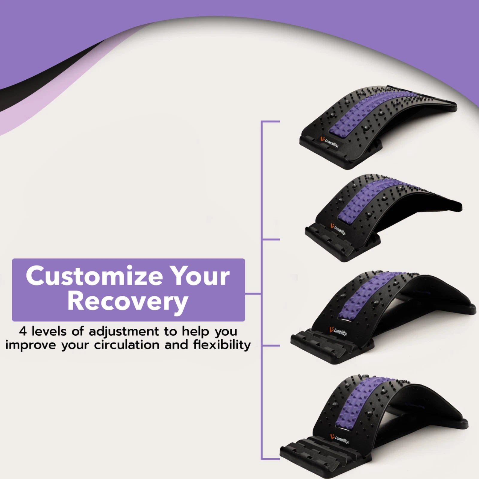 Back Stretcher Kit Cushion Pad, Massage Ball Resistance Band and Drawstring Bag