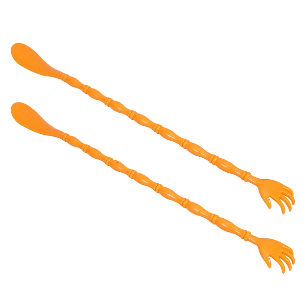 2 Pcs Itchy Claw Shoe Horn Back Scratcher with Body Hand Massager