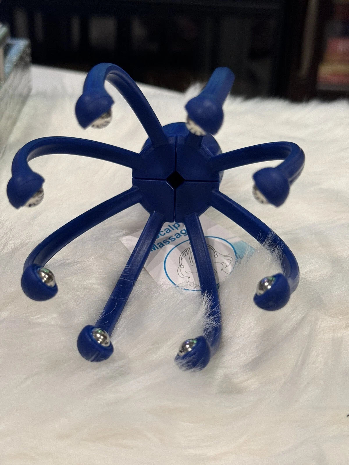 Head Massager/Scratcher, Massaging Scalp Help Relax, Calm Stress, w/ Steel Ball
