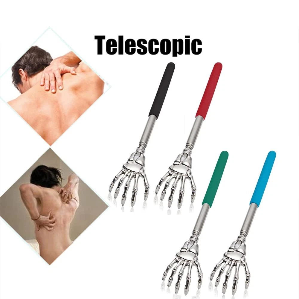 Sing Yang 4 Pack Portable Extendable Back Scratcher，Stainless Steel Telescopi...