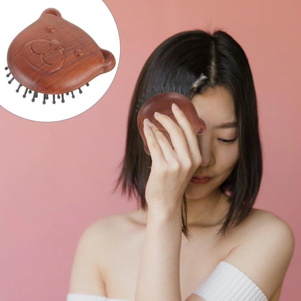 Bear Massage Comb Hair Brush Scalp Head Scratcher Massager Combs