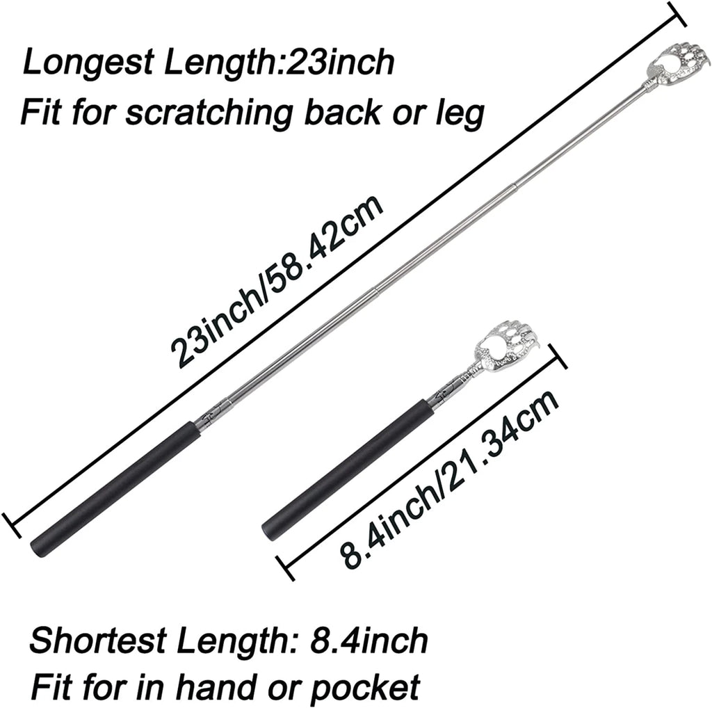 Bear Claw Extendable Back Scratcher for Men Women, Stocking Stuffers for Adults