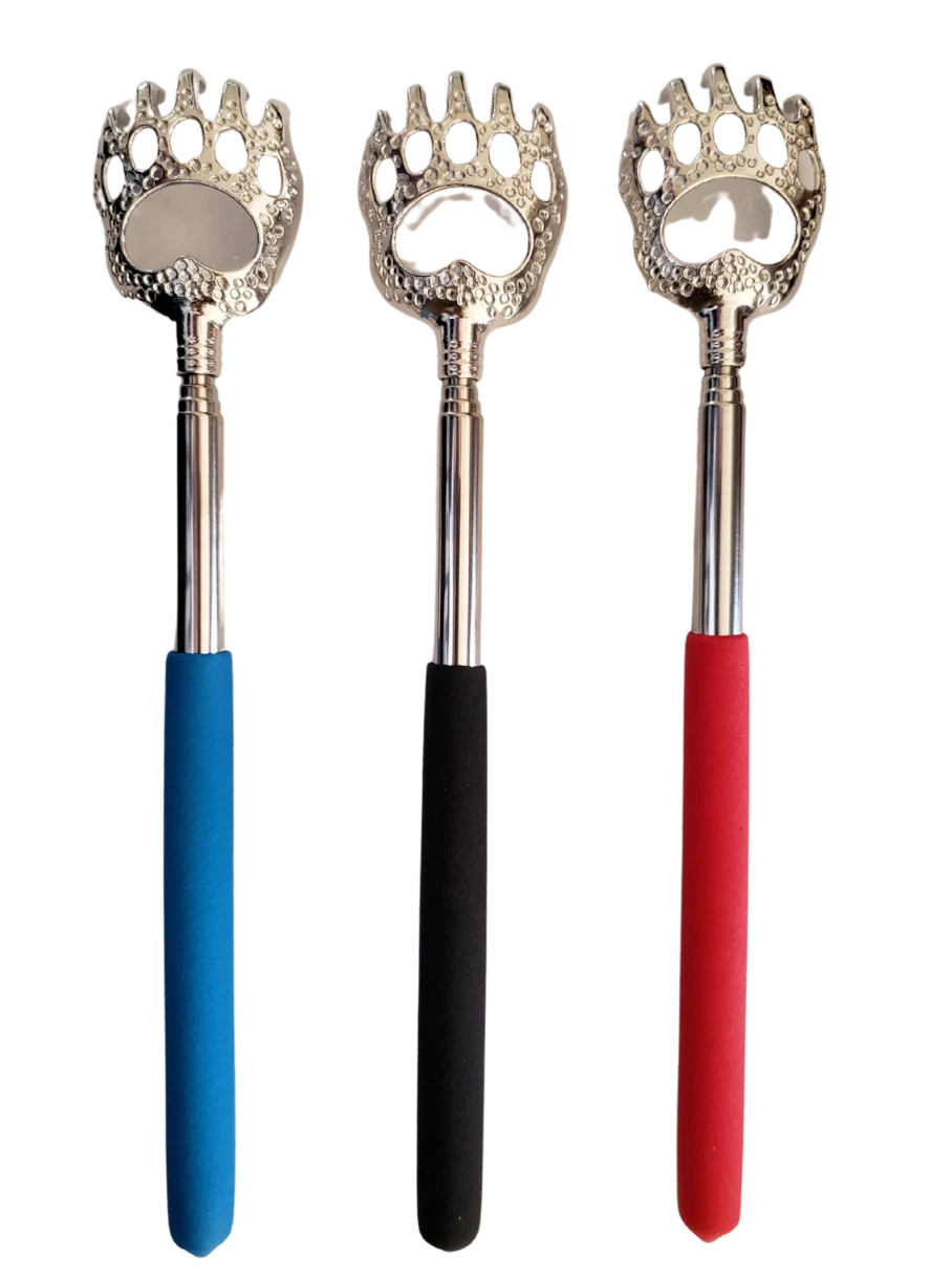 Back Scratchers Bear Claw Telescopic  Long Hand Instant Itch Relief 3pc set