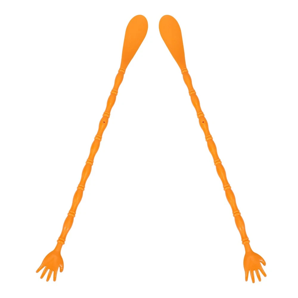 2 Pcs Itchy Claw Shoe Horn Body Massager Double-sided Back Scratcher