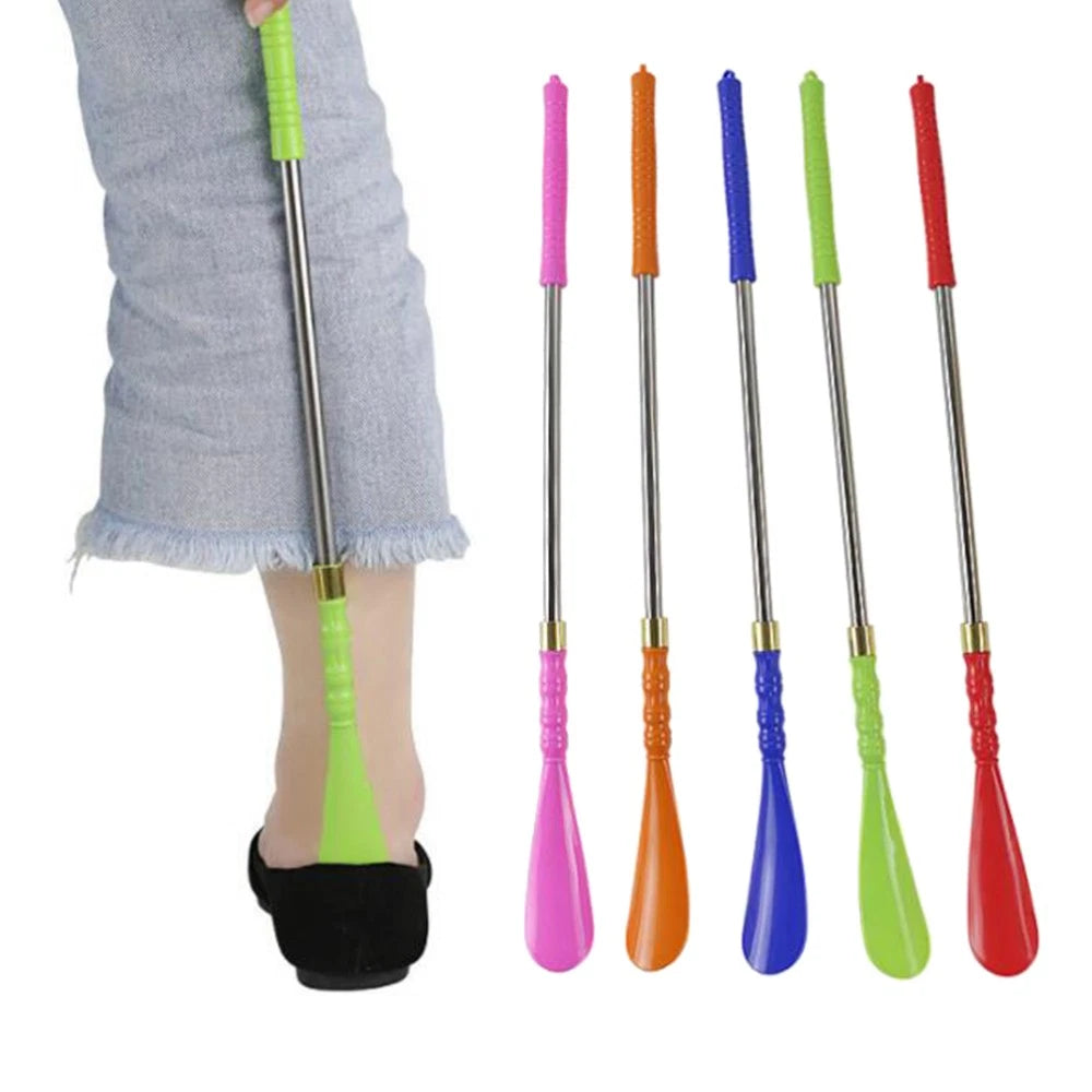 5 Pcs Shoe Horn Old Man Back Scratcher Massager Metal Shoe Horns Shoe Spoon