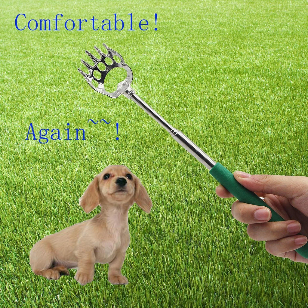 4pcs Telescoping Back Scratcher, Portable Extendable Telescopic Bear Claws Metal