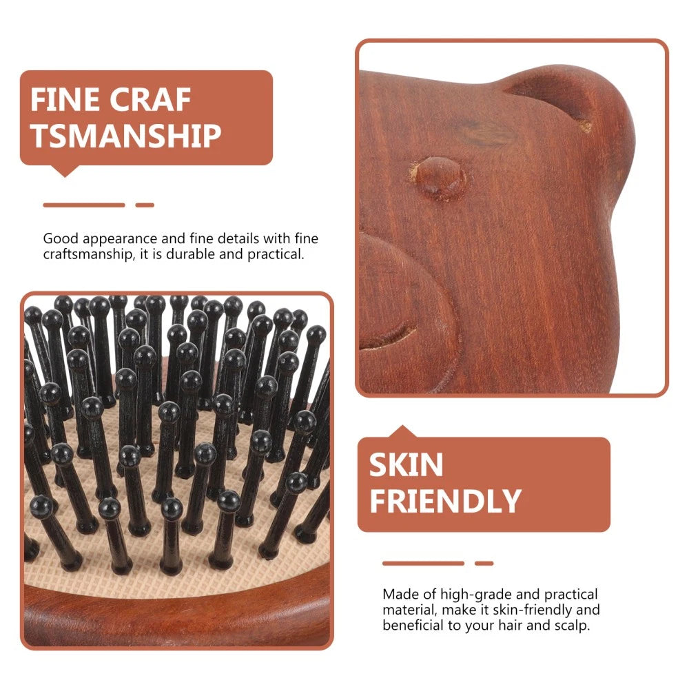 Bear Massage Comb Hair Brush Scalp Head Scratcher Massager Combs