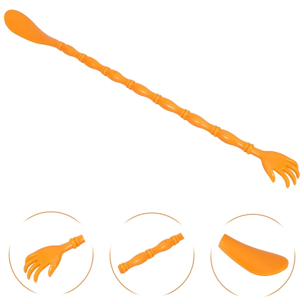 2 Pcs Itchy Claw Shoe Horn Back Massager Stick Dual-sided Scratcher