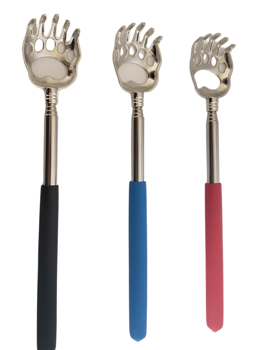Back Scratchers Bear Claw Telescopic  Long Hand Instant Itch Relief 3pc set