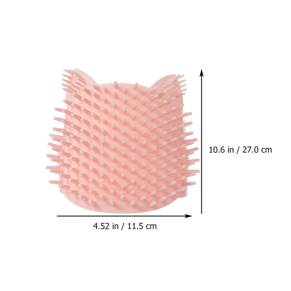 Cat Bow Scratcher Kitten Trimmer Brush Cat Delivers Pet Bath Brush-
