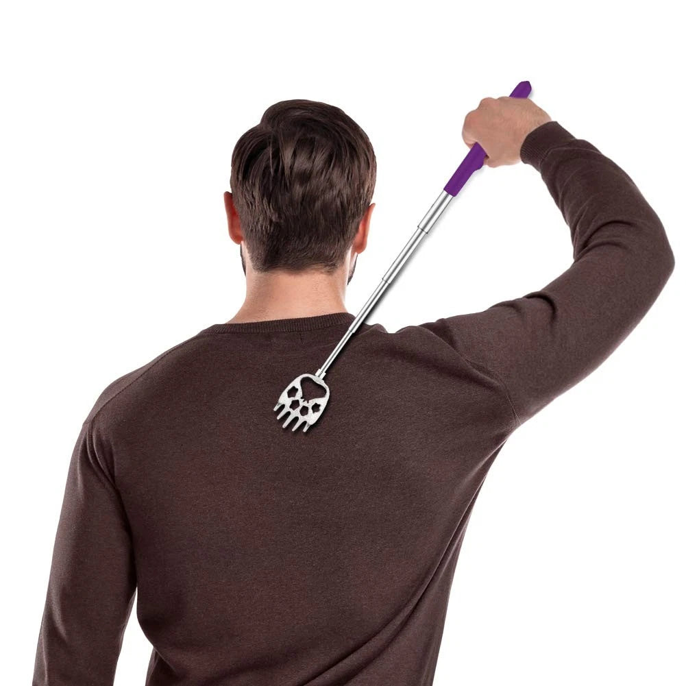 6 Pack Telescoping Back Scratcher - Bear Claw - Portable Extendable Backscr