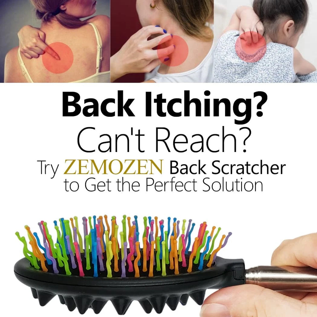 Back Scratcher - Metal Back Scratcher for Men, Large Bristle Back Scratcher f...