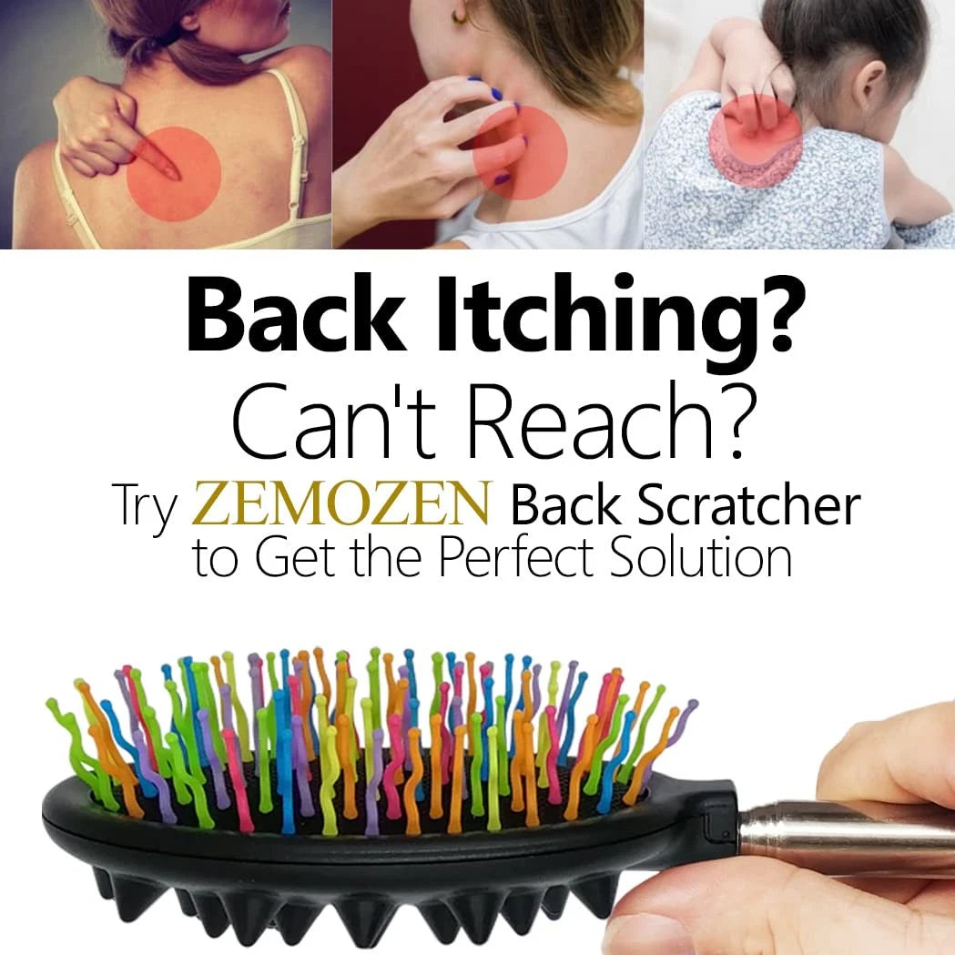 Back Scratcher - Metal Back Scratcher for Men, Large Bristle Back Scratcher f...