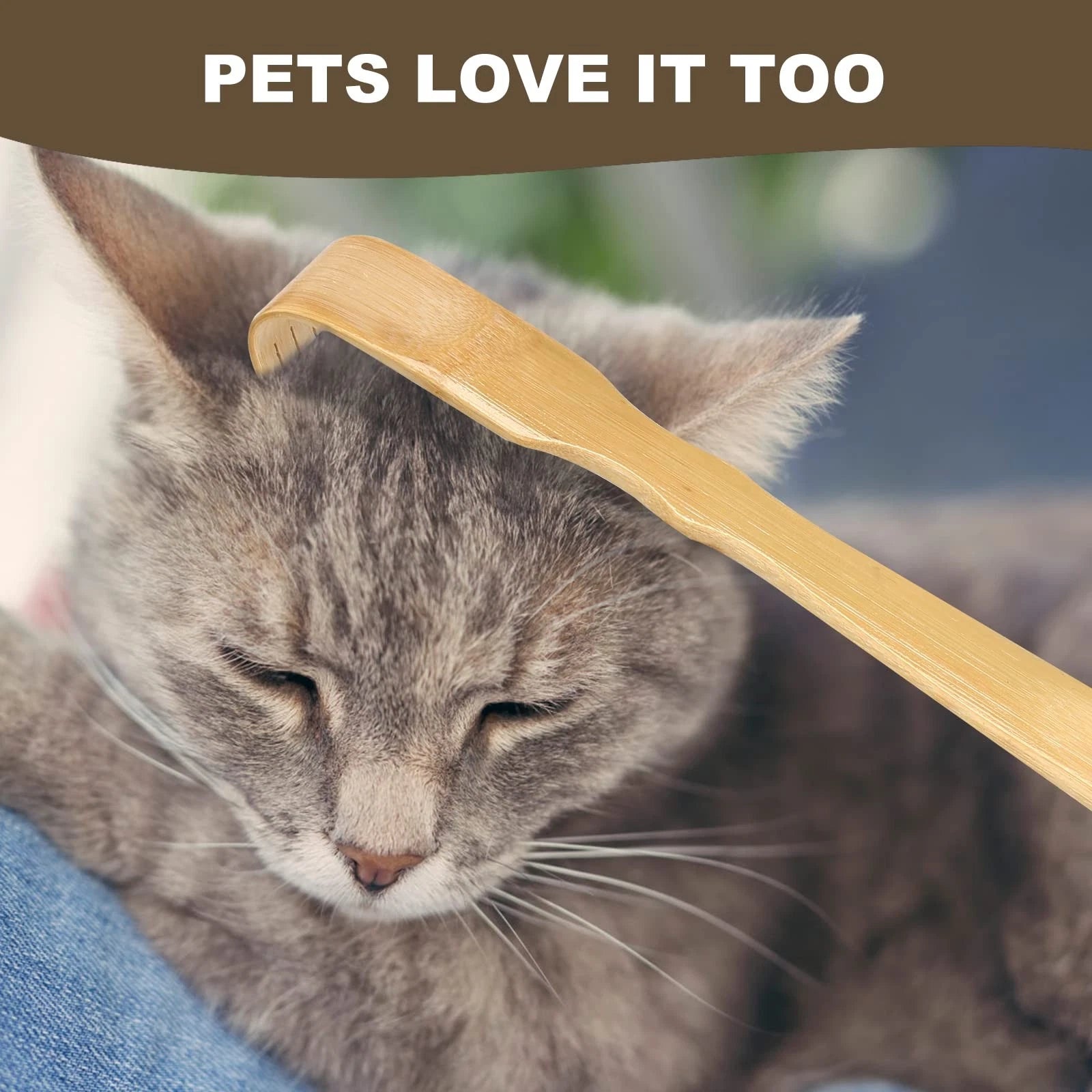 2 Pack Bamboo Back Scratcher 17" Long Handle for Adults with Gift Packaging
