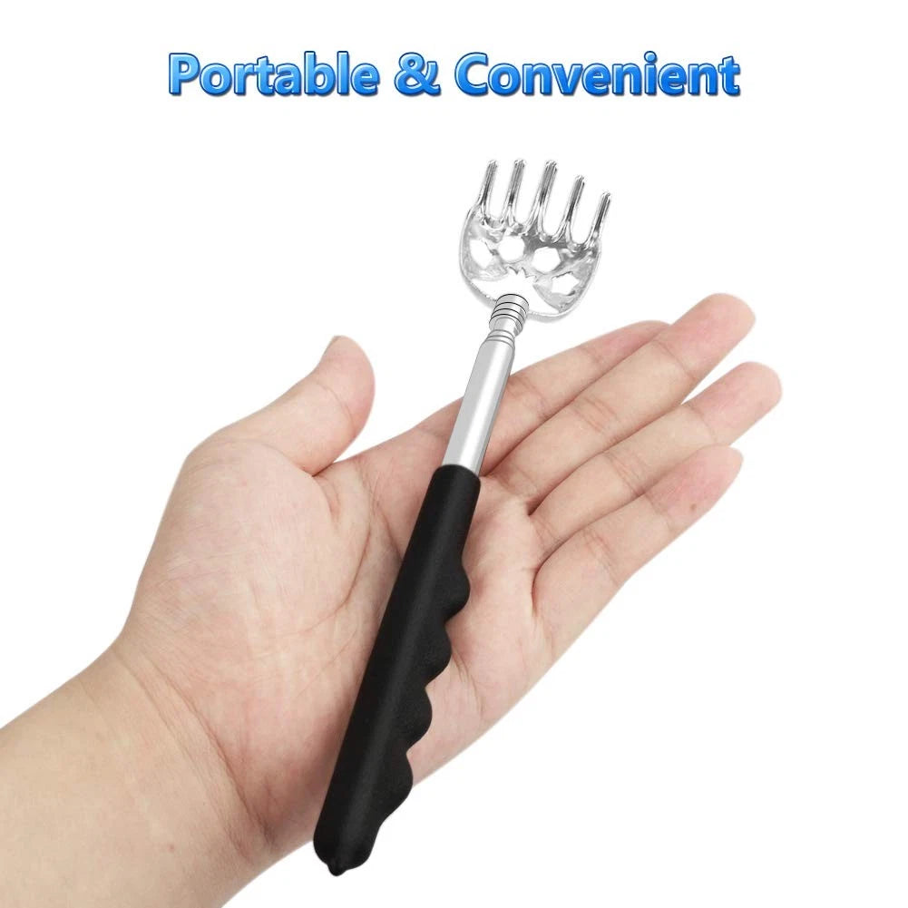 6 Pack Telescoping Back Scratcher - Bear Claw - Portable Extendable Backscr