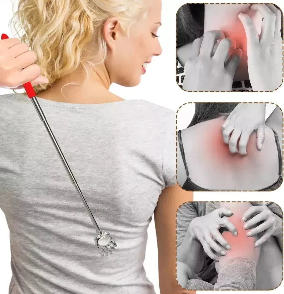 4 Pack Back Scratcher for Men Women, Bear Claw Telescopic Scratcher Back Massage