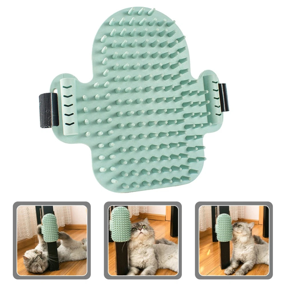 Funny Cat Toy Table Corner Massager Self-cleaning Scratcher Comb