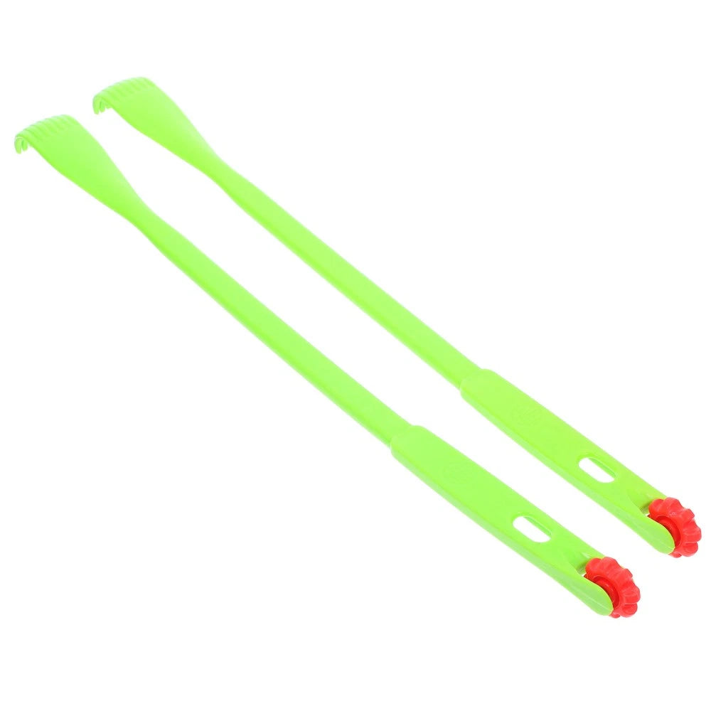 2 Pcs Itch Rake Massager Man Telescopic Back Scratcher Hand Long