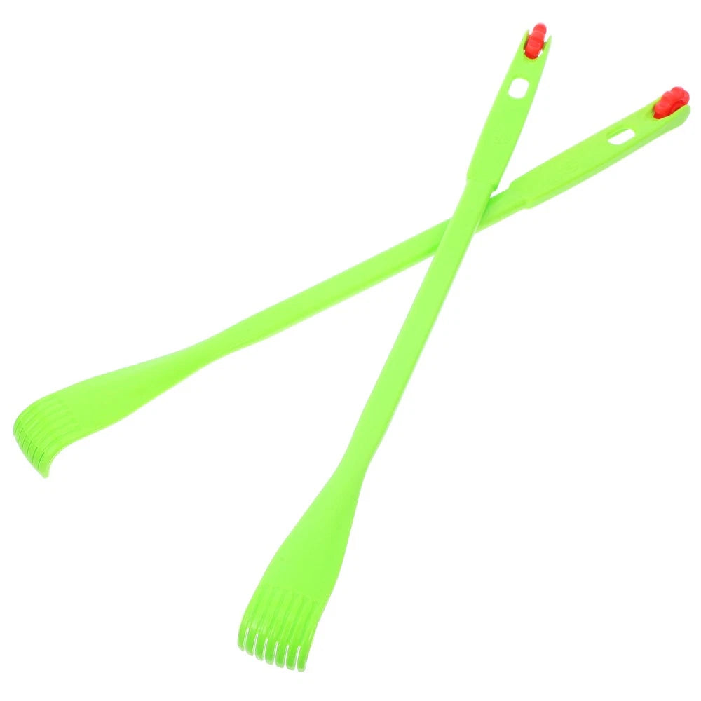2 Pcs Itch Rake Massager Man Telescopic Back Scratcher Hand Tools Long