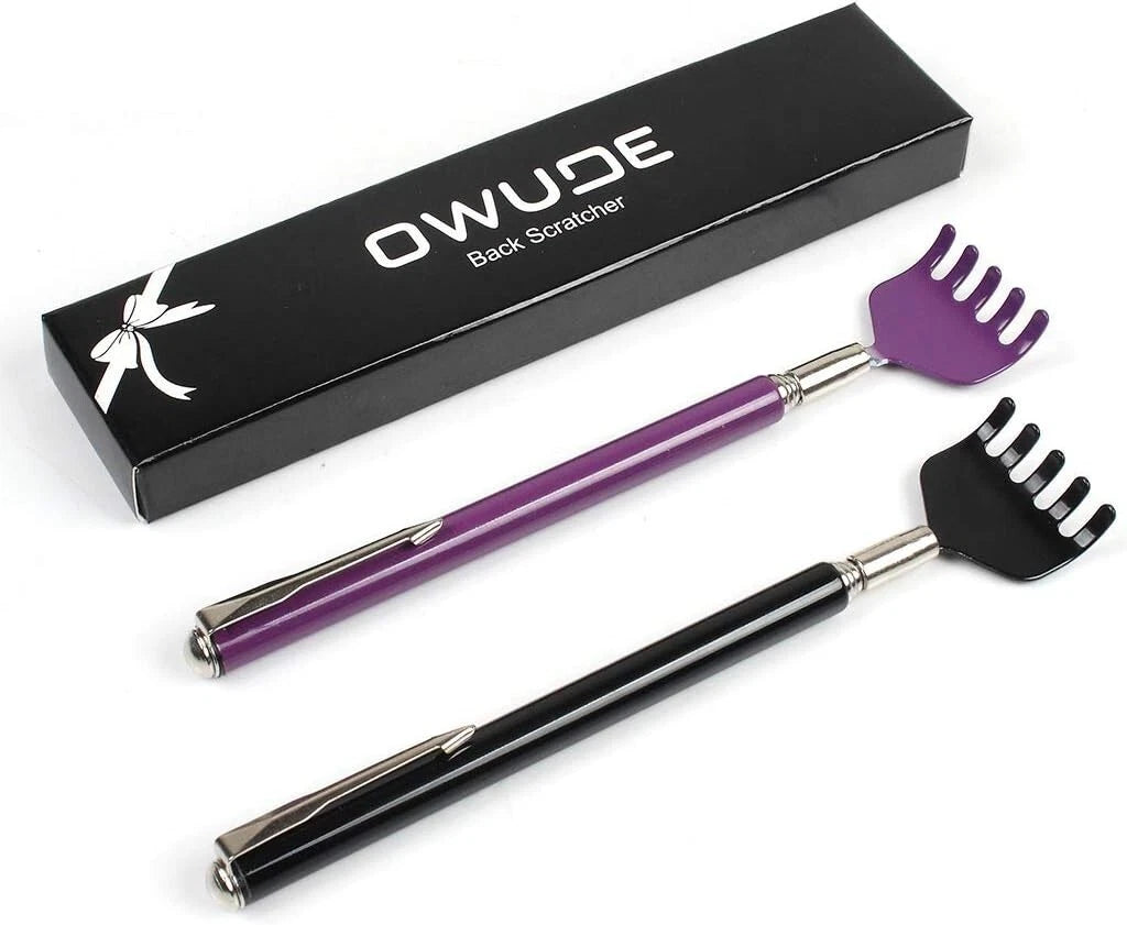 Elegant Portable Back Scratcher - Stainless Steel, Compact Design for Travel