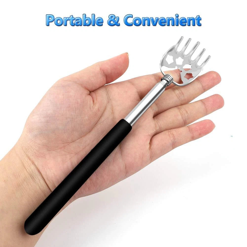 8 Pack Telescoping Back Scratcher Bear Claw Back Scratcher with Rubber Handle
