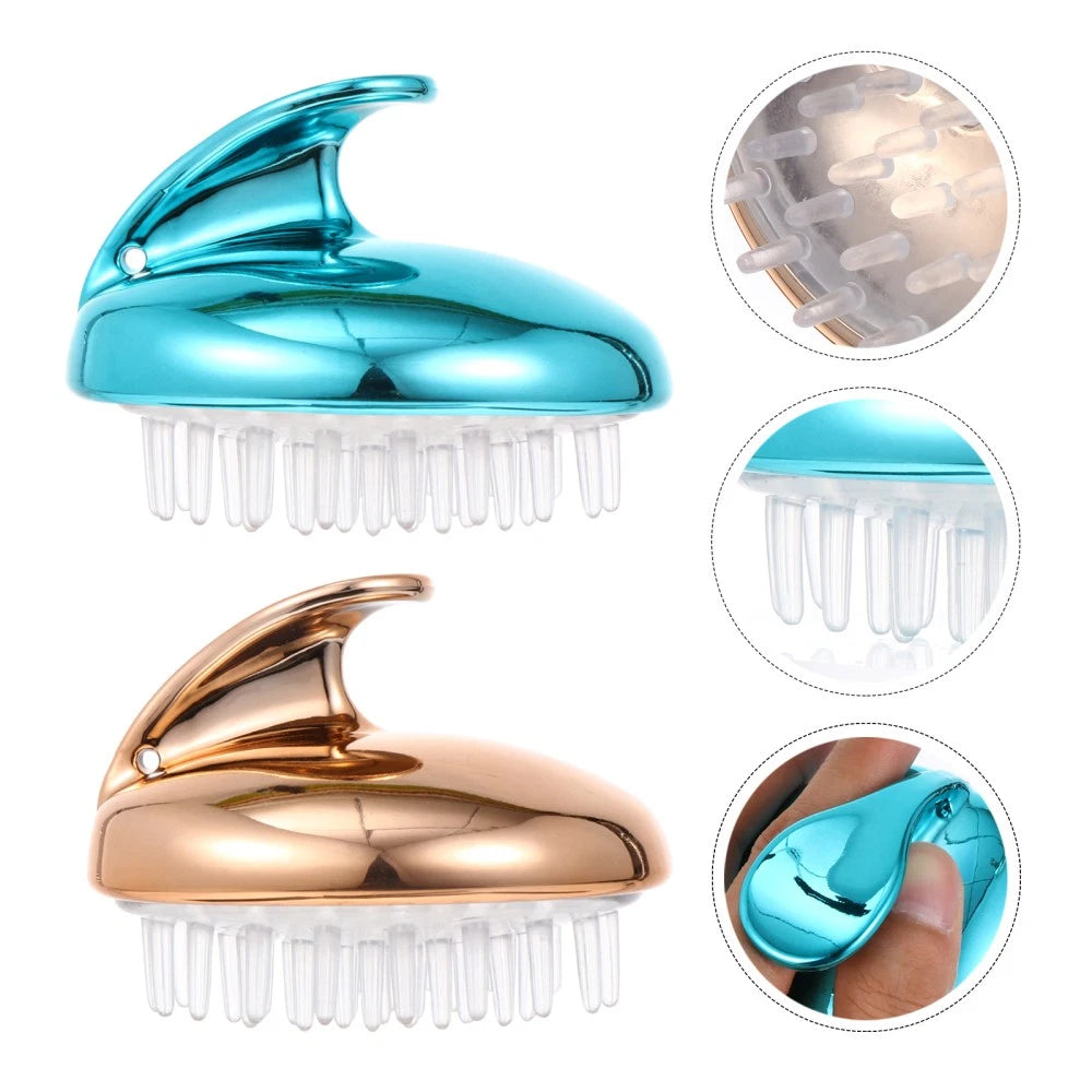 4 Pcs Silicone Anti-itching Head Scratcher Man Hair Washing Massager Scalp