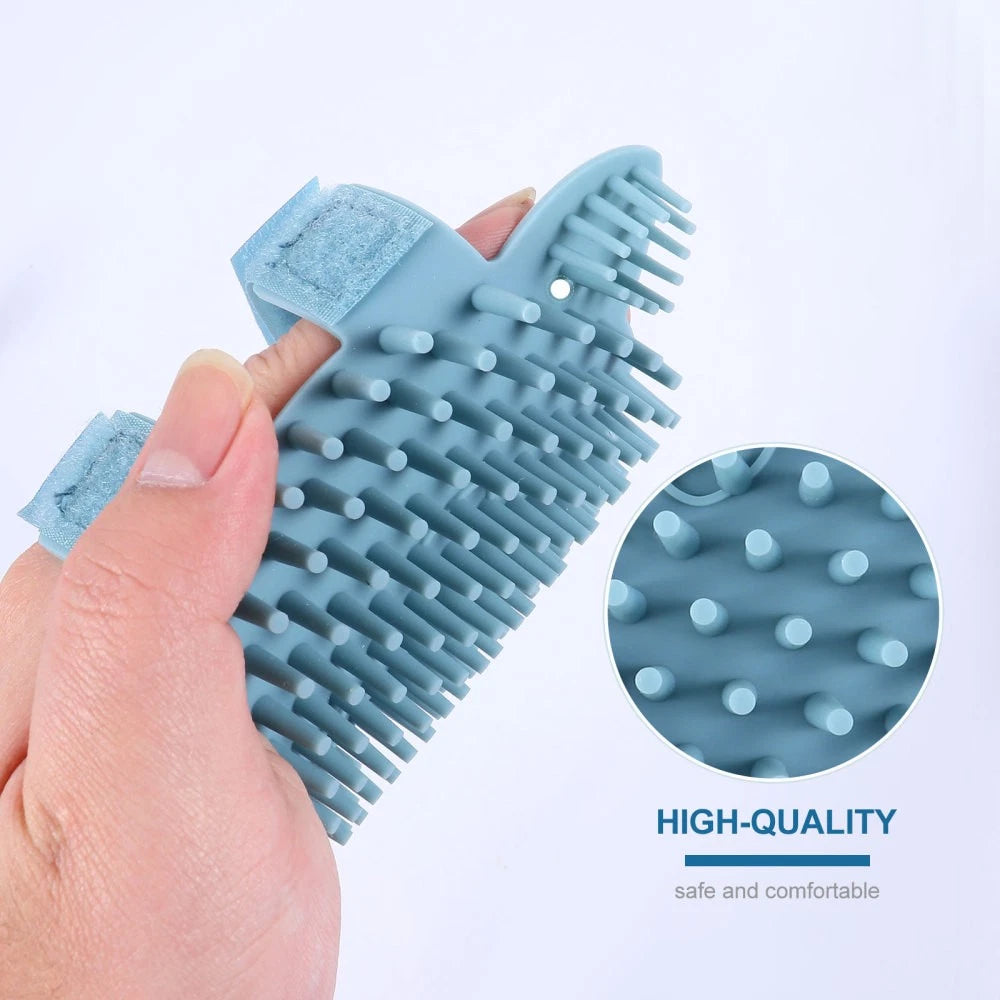Cat Scratcher Silicone Massage Brush Bridegroom Massager for Cats Soft