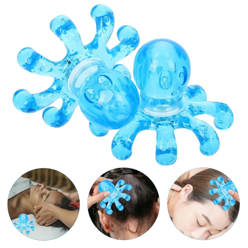 6 Pcs Massager Neck Octopus Massage Head Hair Scratcher Massage Scalp Massagers