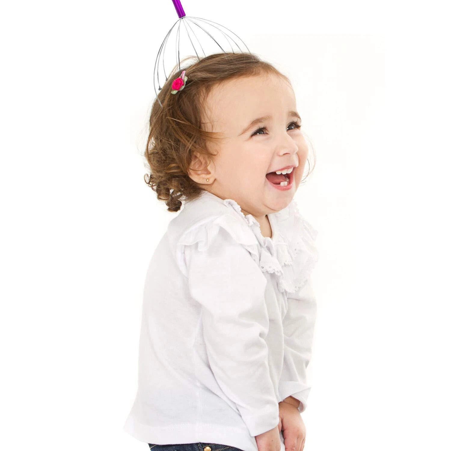 4Pk Handheld Scalp Massager Head Scratcher for Deep Relaxation Hair Stimulation