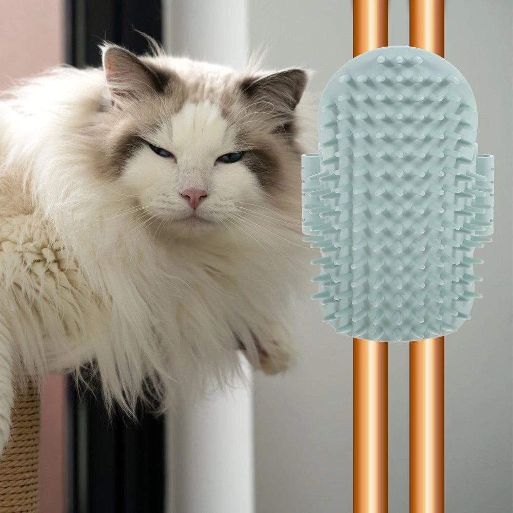 Funny Cat Toy Table Corner Massager Self-cleaning Scratcher Comb