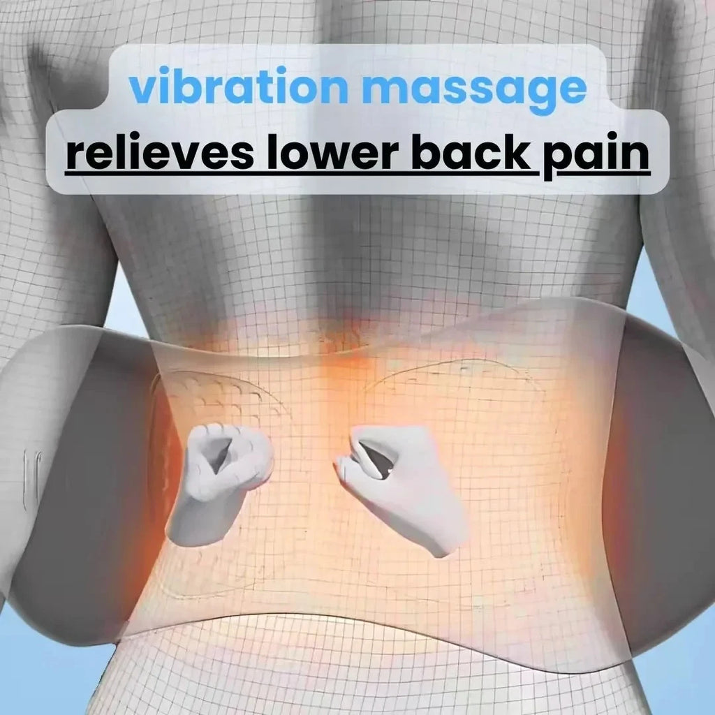3-In-1 Back Massager with Relief Bed Sleeping Shiatsu Deep Tissue Portable Shoul