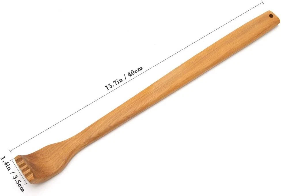2 Pieces Back Scratcher, Wooden Manual Long Handle Back Scratchers for Men and