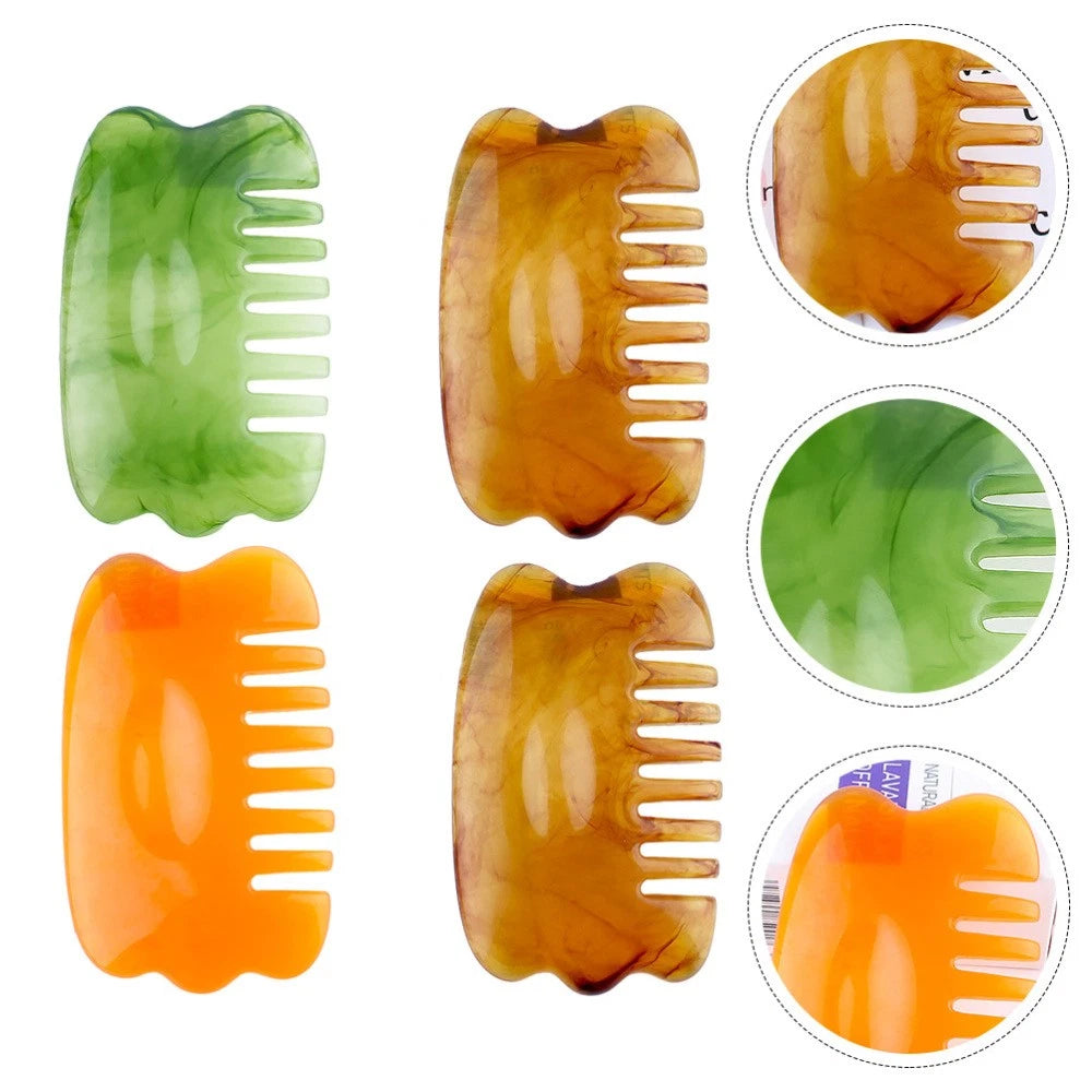 4 Pcs Massage Comb Board Head Massager Scalp Scratcher