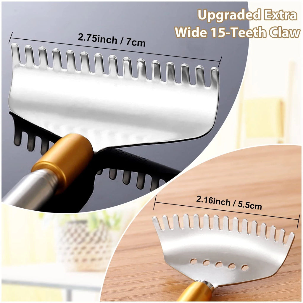 Back Scratcher with 2Pcs Detachable Wide Claws Heavy-Duty Backscratchers for ...