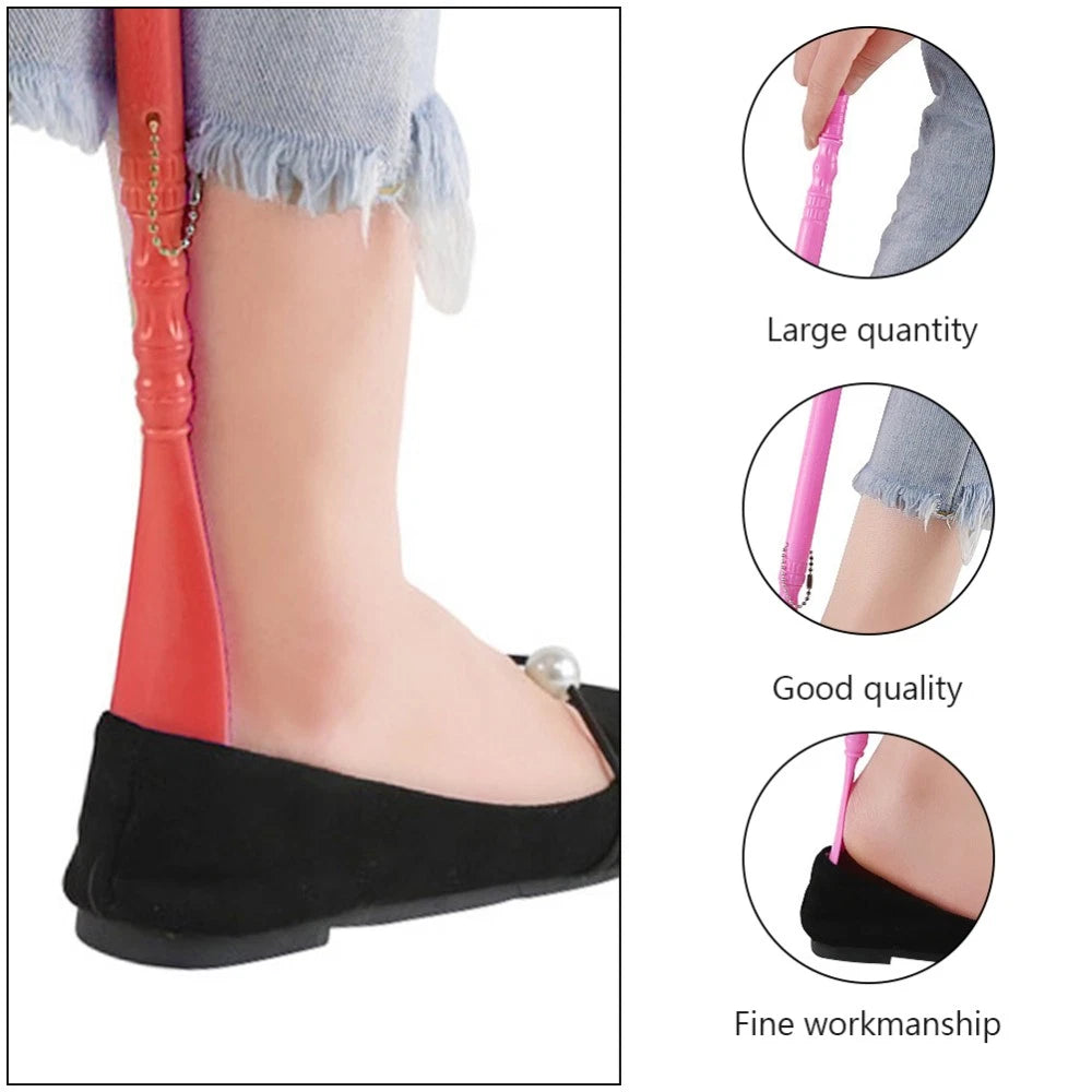 6 Pcs Massage Shoes Wearing Helper Seniors Shoehorn Miss Man Scratcher