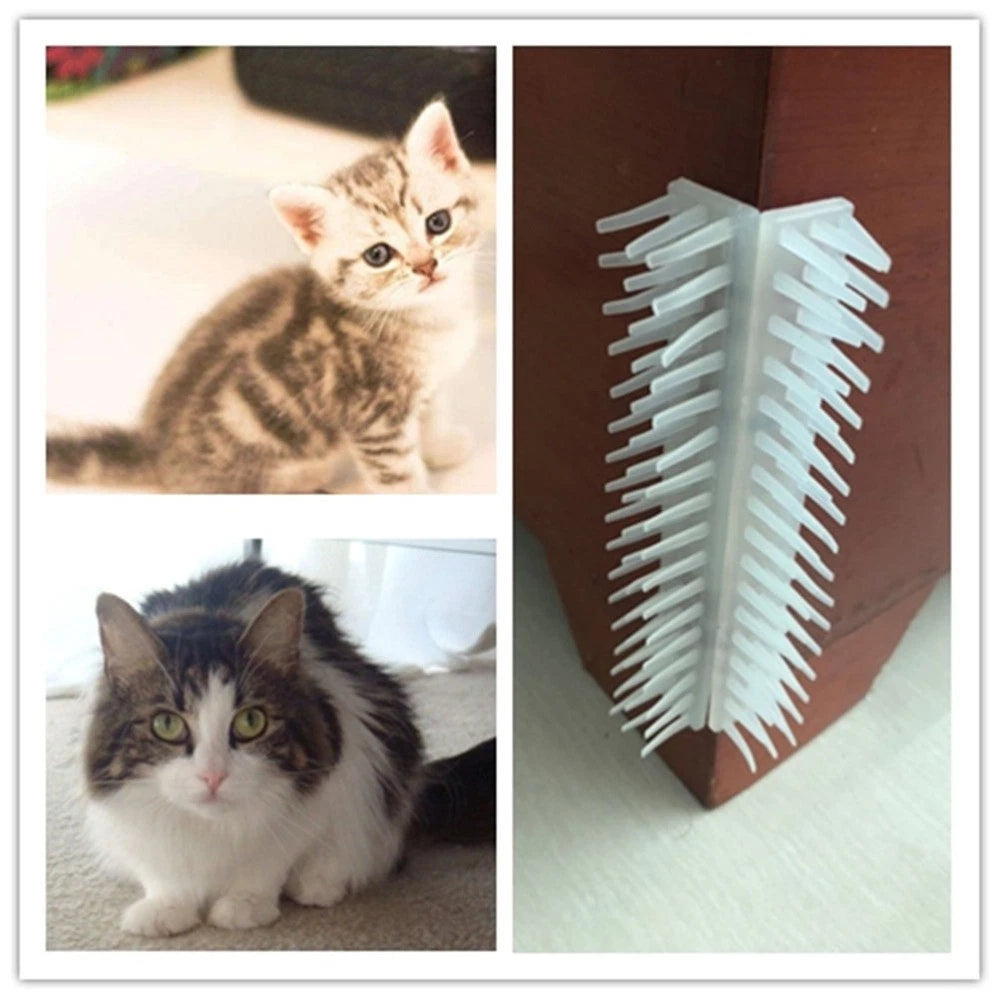 4 Pcs Cat Massager Corner Hair Scratcher Cats Pet Grooming Brush