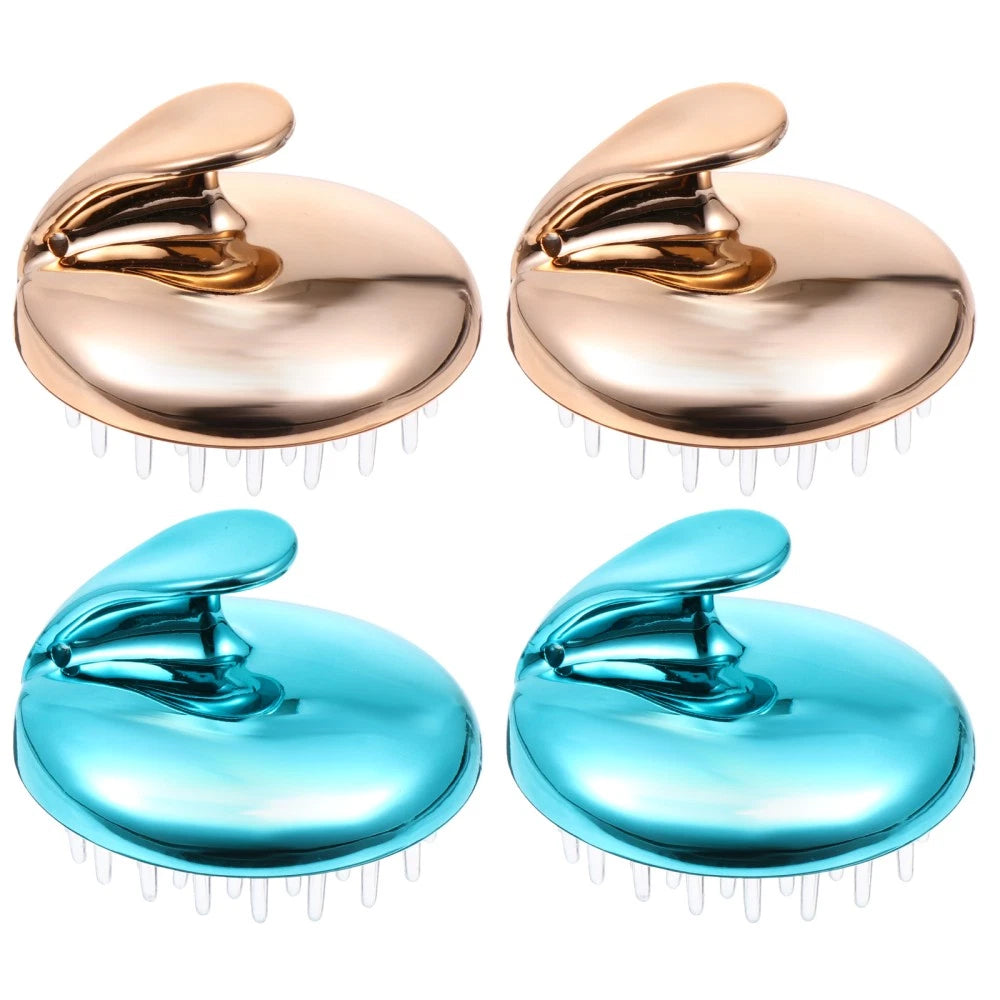 4 Pcs Silicone Anti-itching Head Scratcher Man Hair Washing Massager Scalp