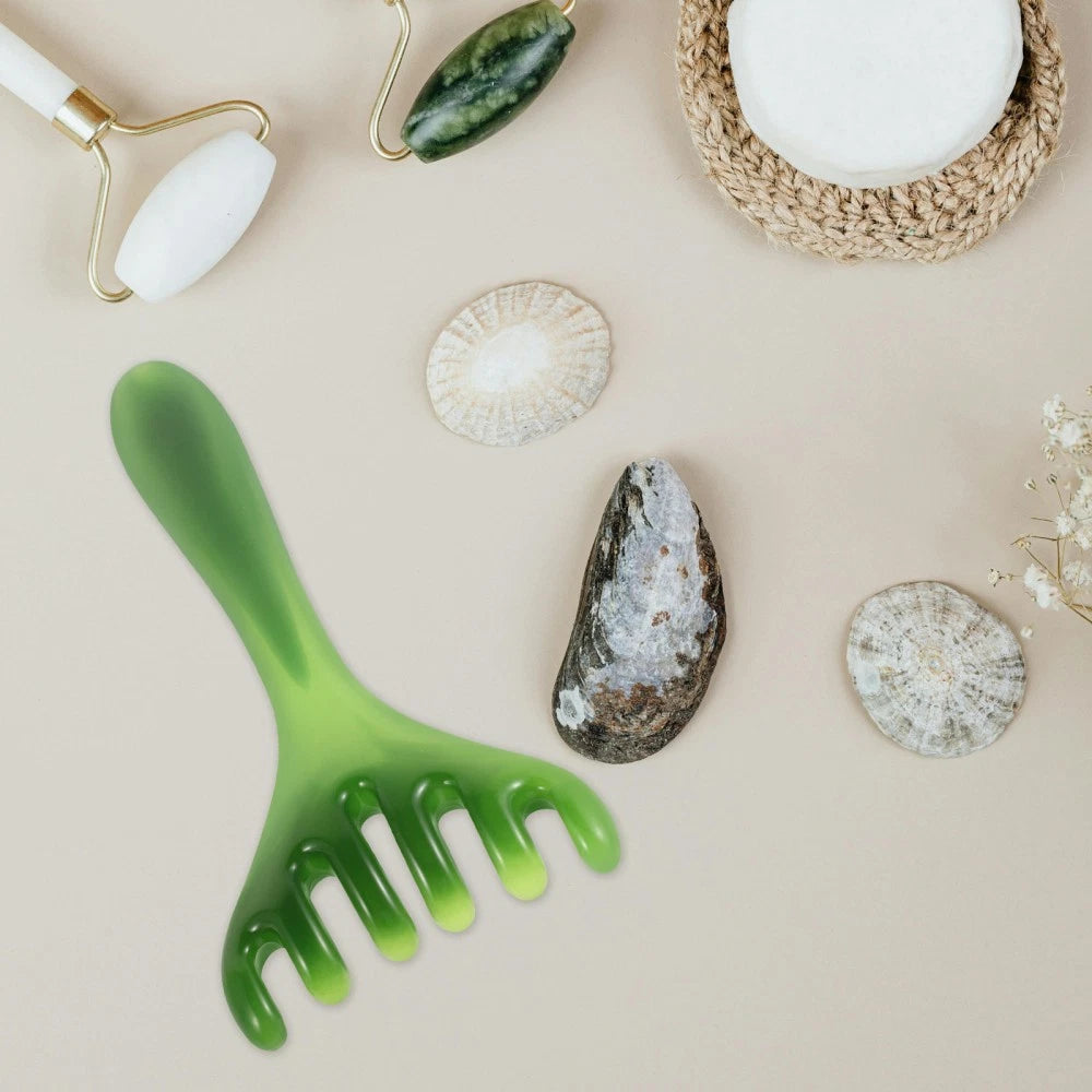 Head Massager for Headaches Scalp Scratcher Tool Gua Sha Brush for Scalp