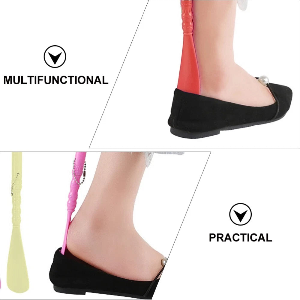 6 Pcs Massage Shoes Wearing Helper Seniors Shoehorn Miss Man Scratcher